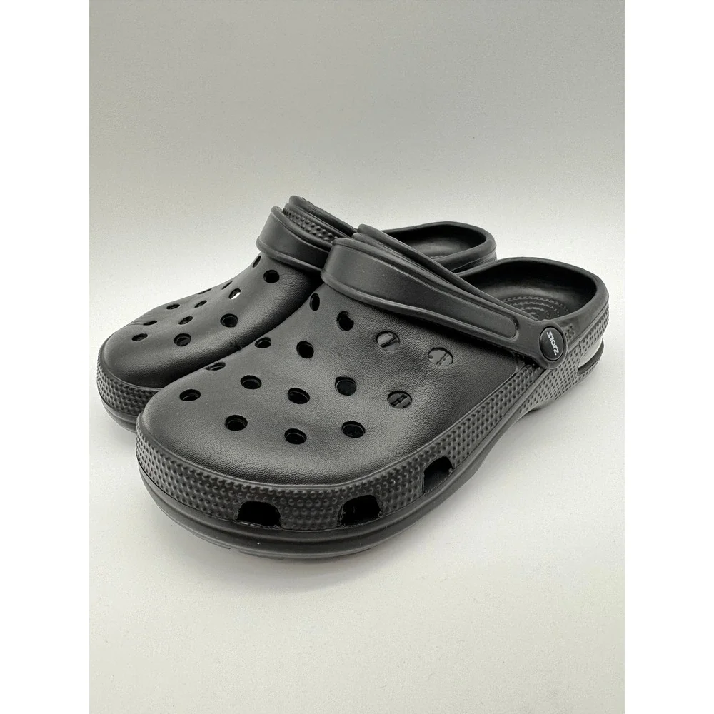 Black Clogs Slip On Sandals Adult Crocs Style‎ Lightweight Comfort